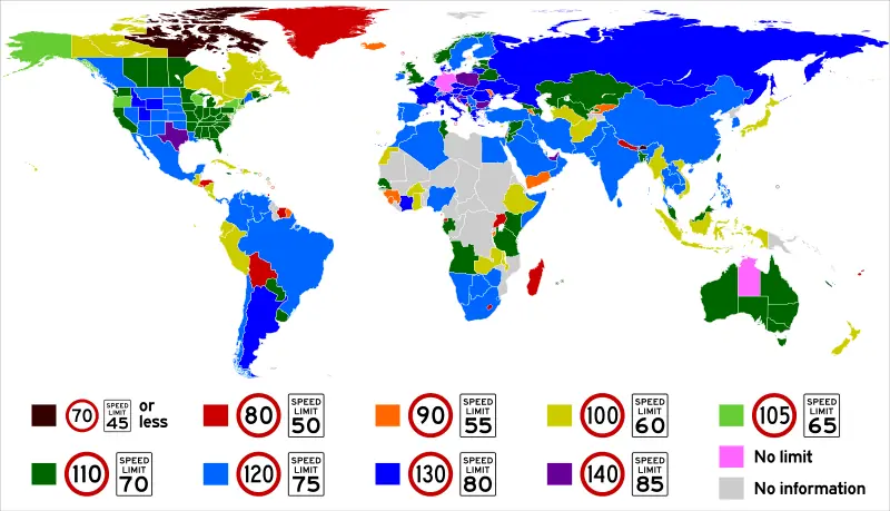 limites de velocidad