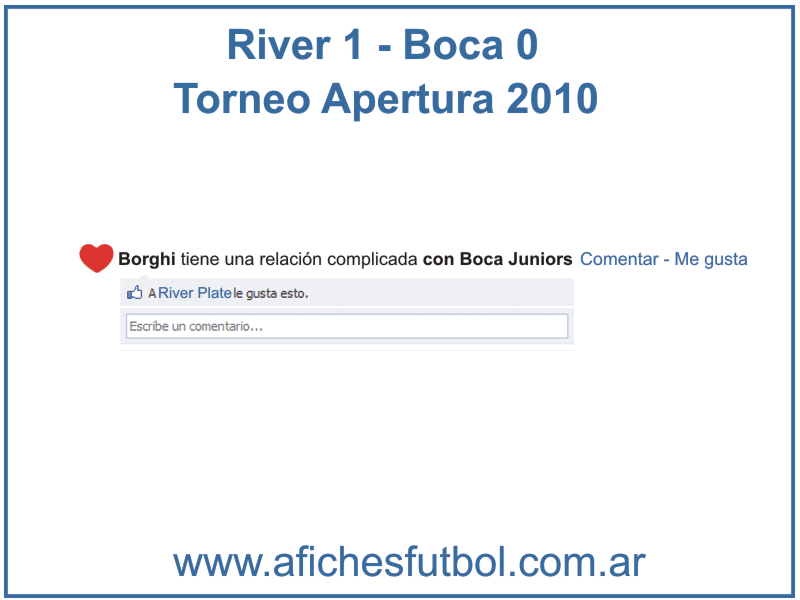 Afiches de RIVER a boca