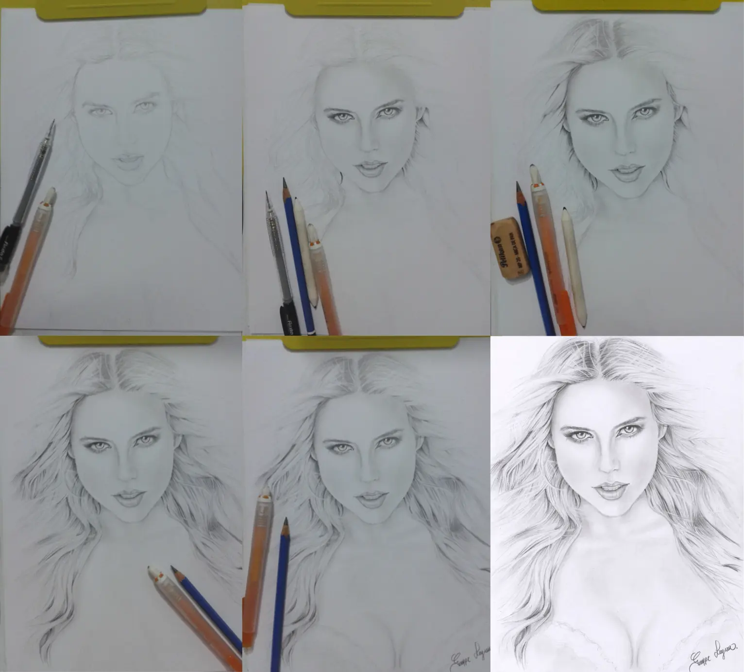 Dibujo Scarlett Johansson