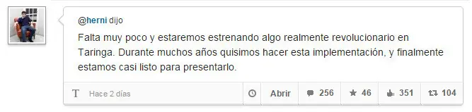 Algo grande se acerca a Taringa! Y Te lo Cuento.