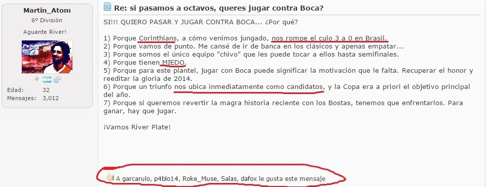 que opinanY