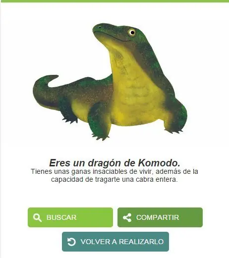 Google me dijo que animal soy y te lo tromues.