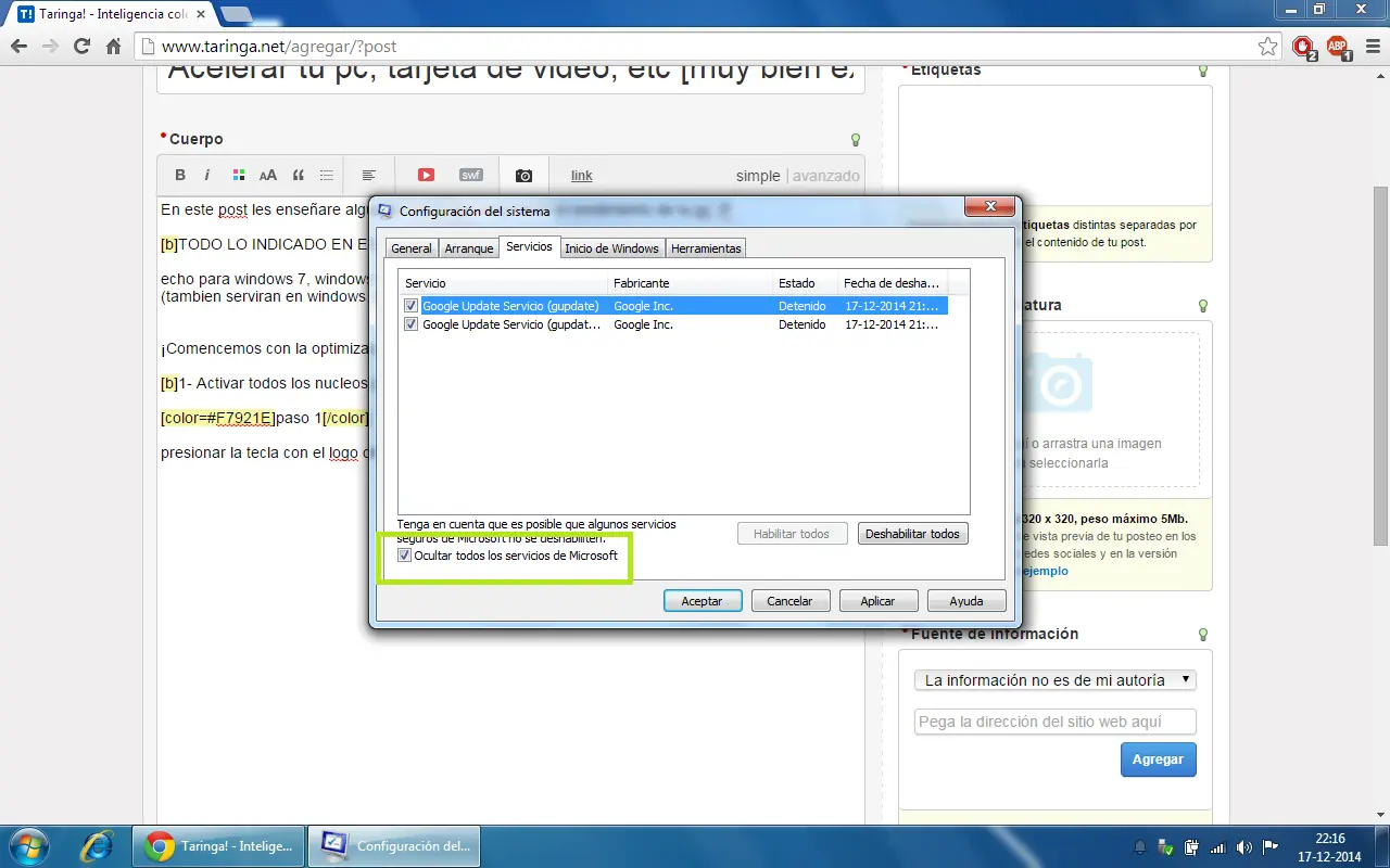 [mega post]Acelerar tu pc - acelerar juegos (bien explicado)