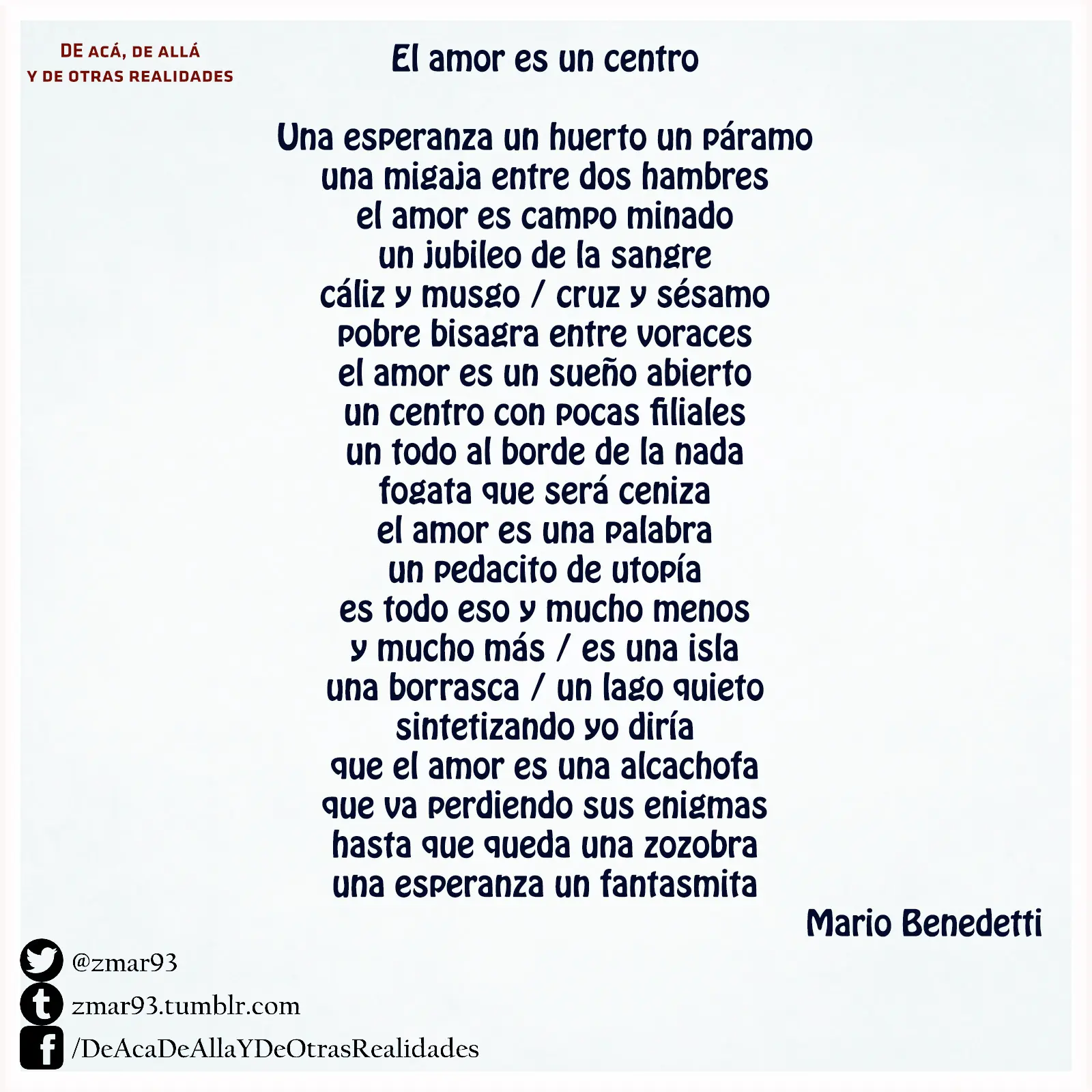 el amor es un centro