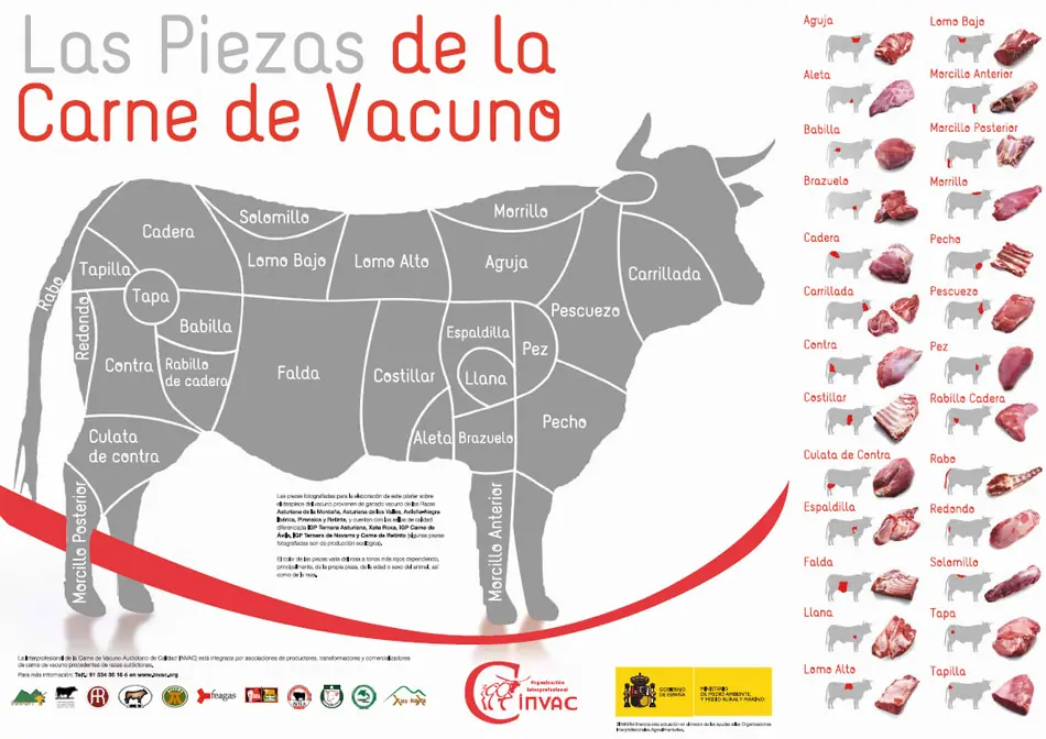 Carniceros expertos en despiece de una vaca