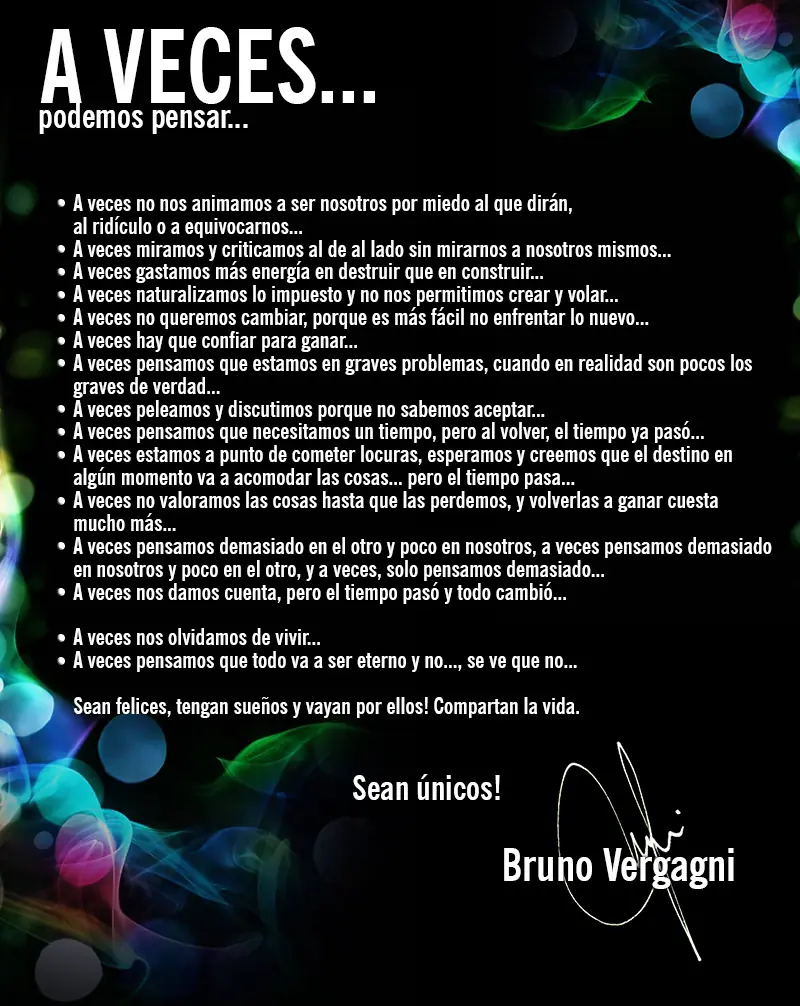A veces... podemos pensar...