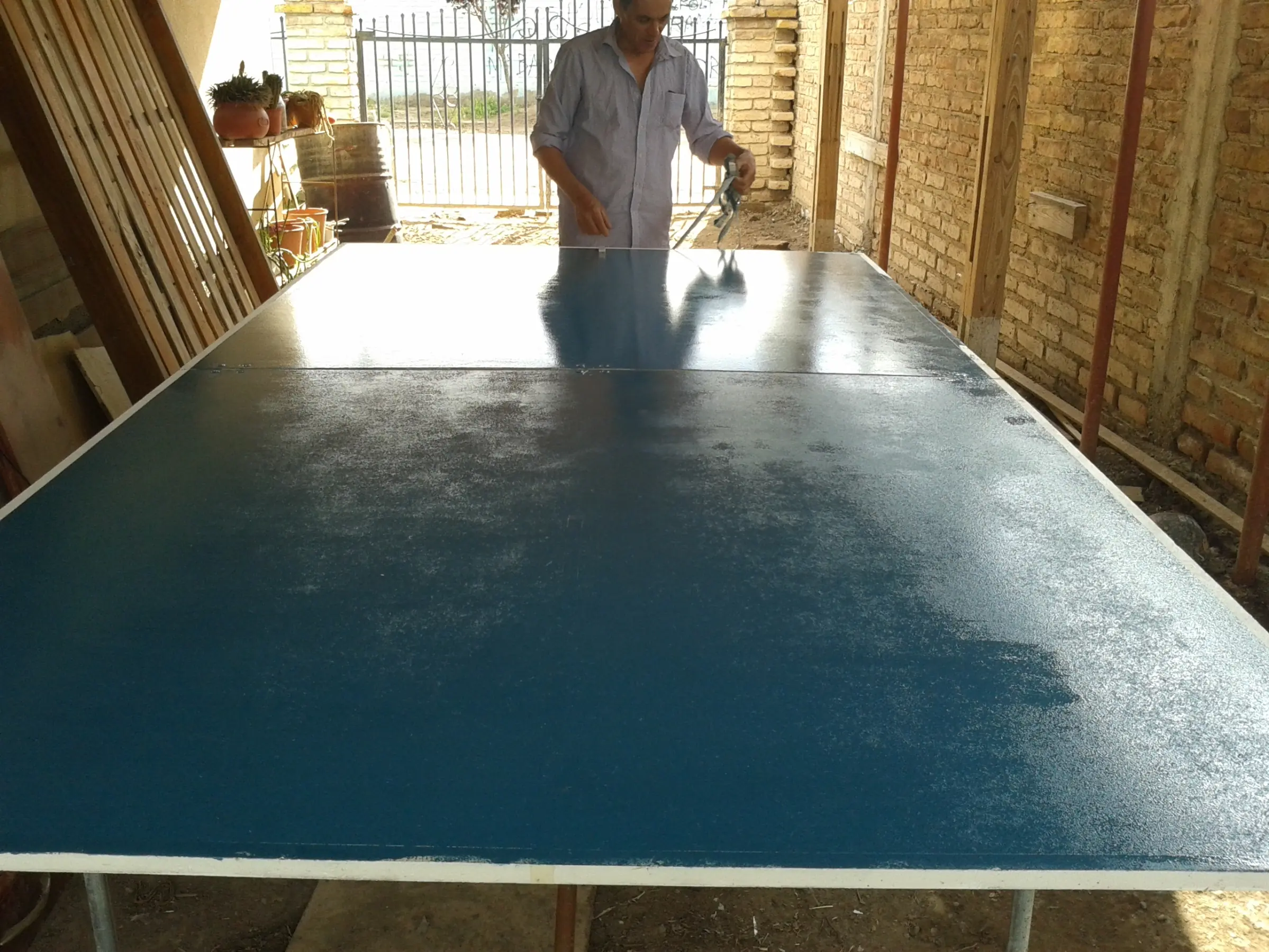 mesa de ping pong casera!