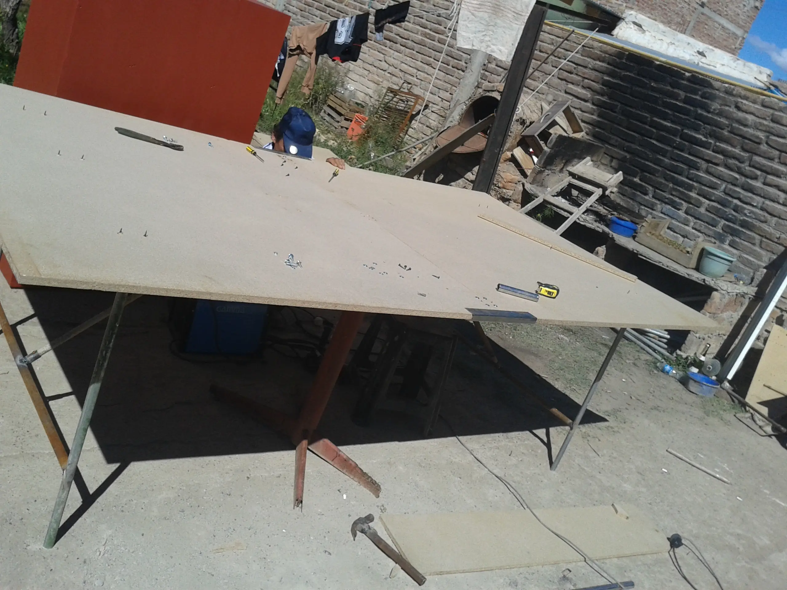 mesa de ping pong casera!