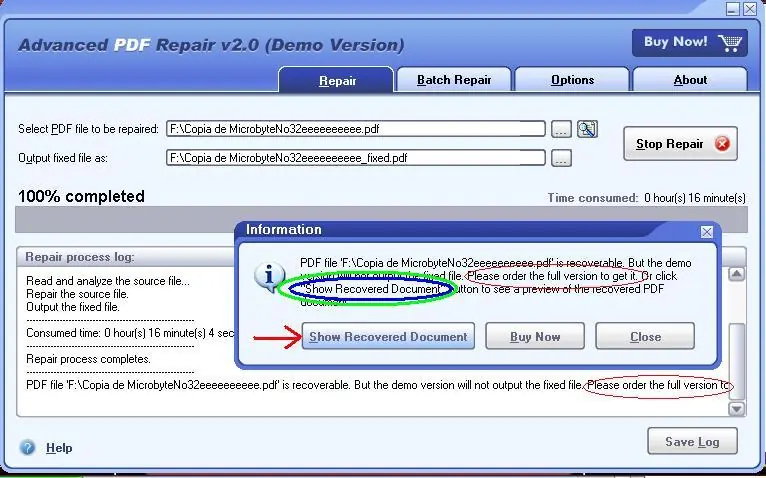 Advanced PDF Repair(APDFR) V2.0 Aqui la solucion sin CRACK