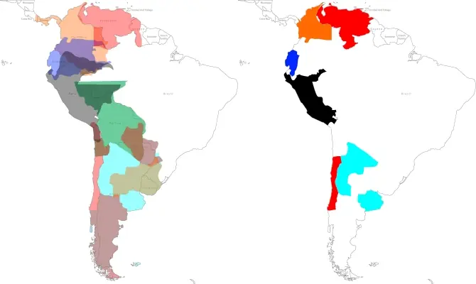 Los 9 países sudamericanos que más territorio han perdido