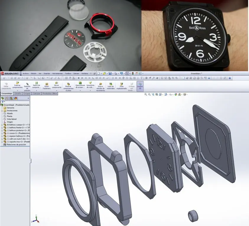 Reloj fabricado en impresora 3d (edit)