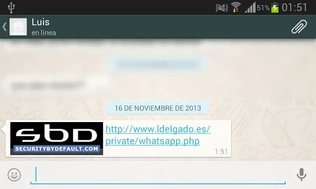 Saber dónde está alguien por un chat de WhatsApp