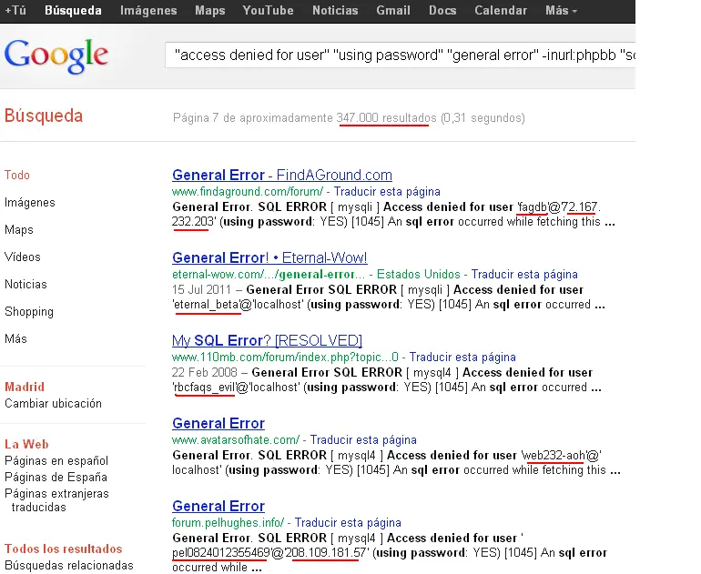 google hacking