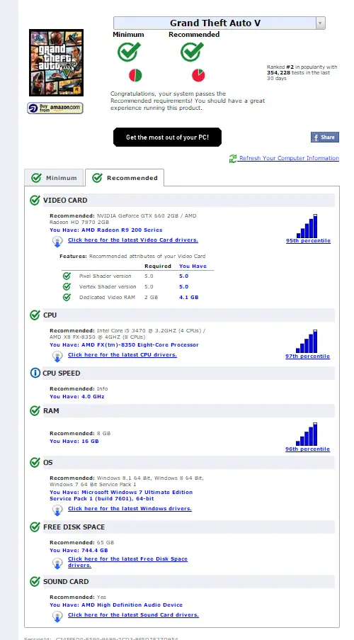 tu pc se aguanta el gta v ? entra y fíjate lince