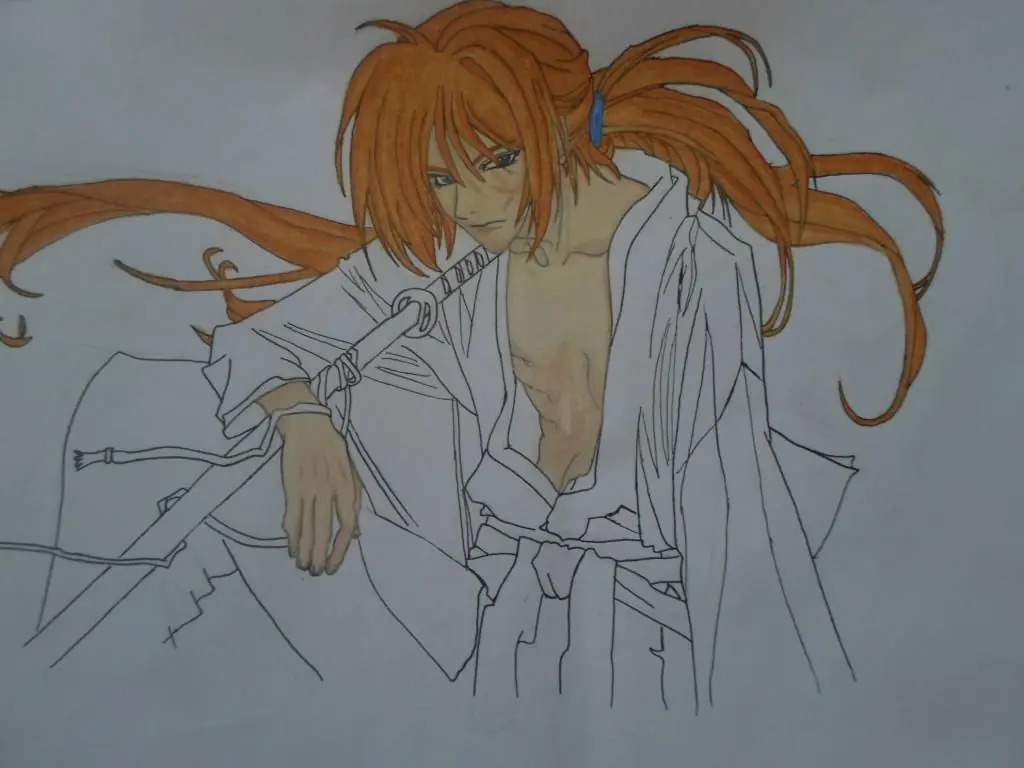 samurai x dibujo