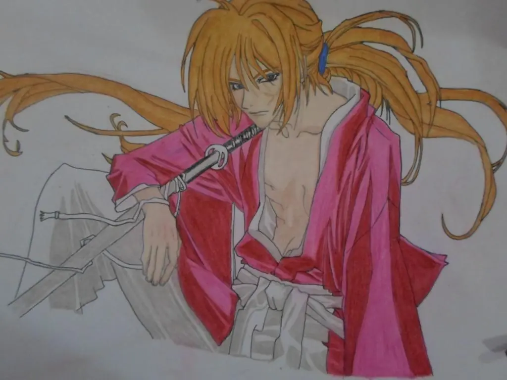 Dibuje a Kenshin Himura Samurai X