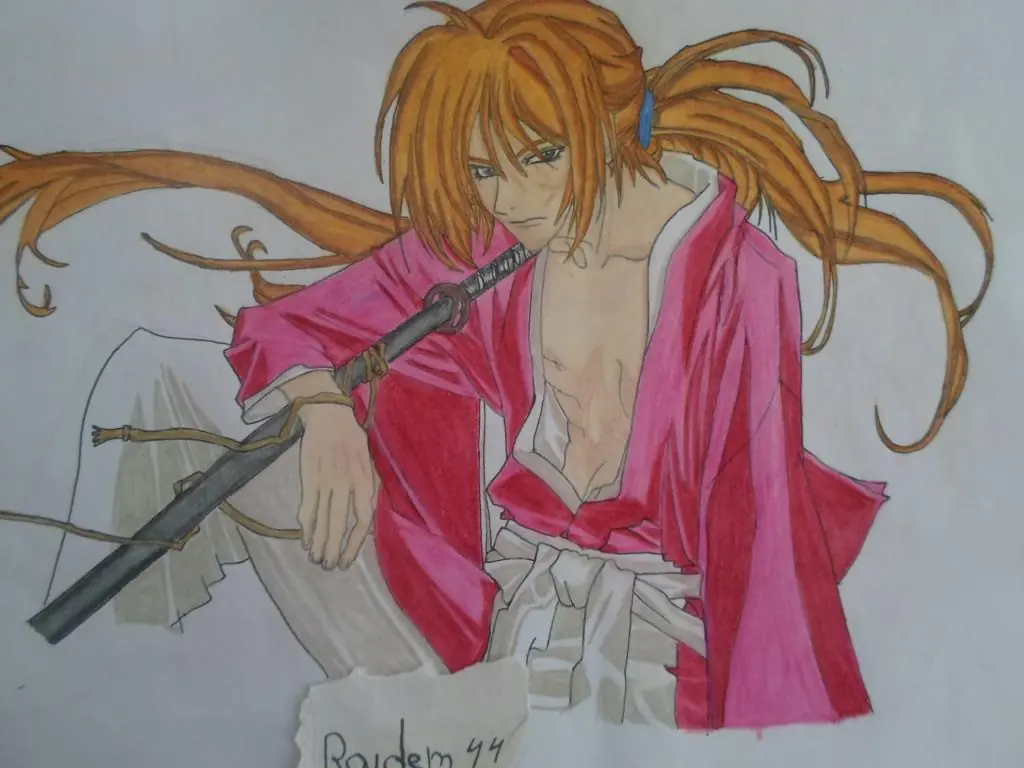 samurai x dibujo