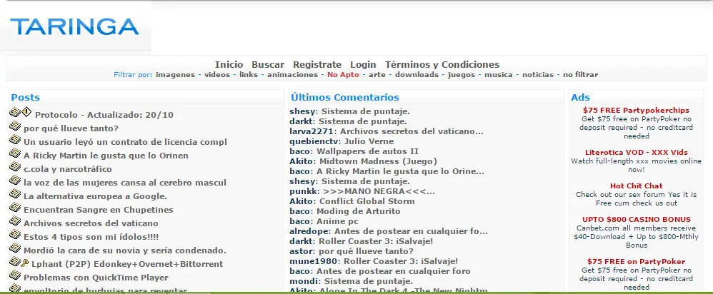 paginas web