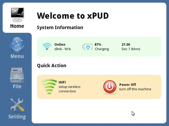 distro linux de 64Mb-XPUD