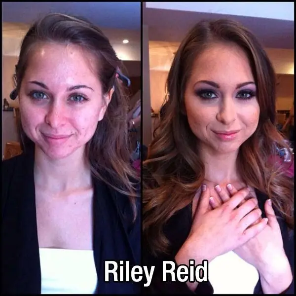 Porno Stars, Antes y Después del Maquillaje.