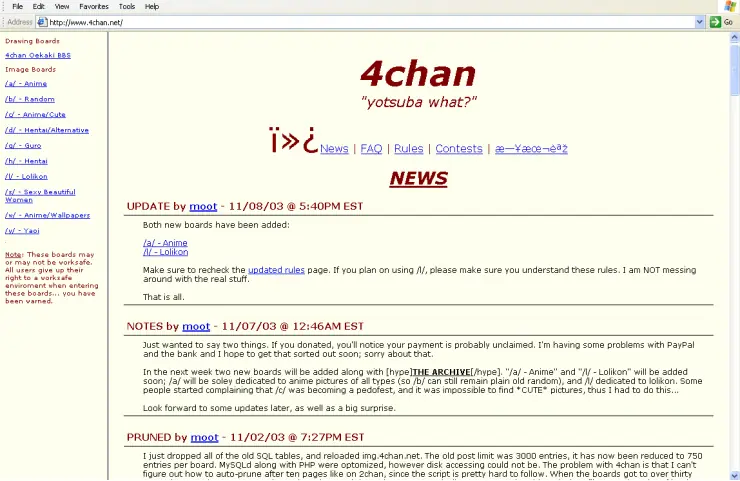La historia de 4chan, la cara B de Internet