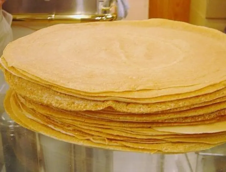 Masa básica de panqueques, crépes