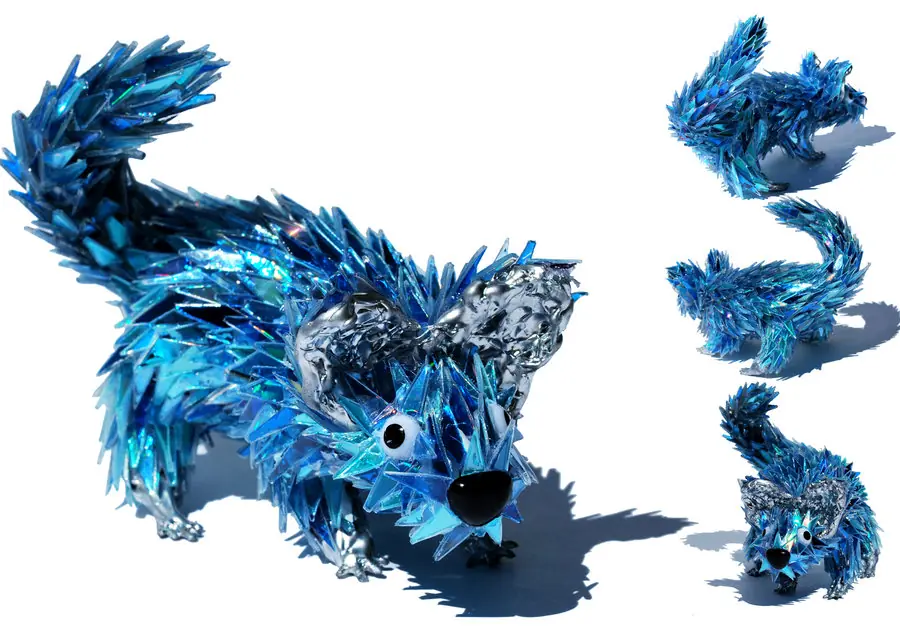 Animales hechos con restos de CD´s