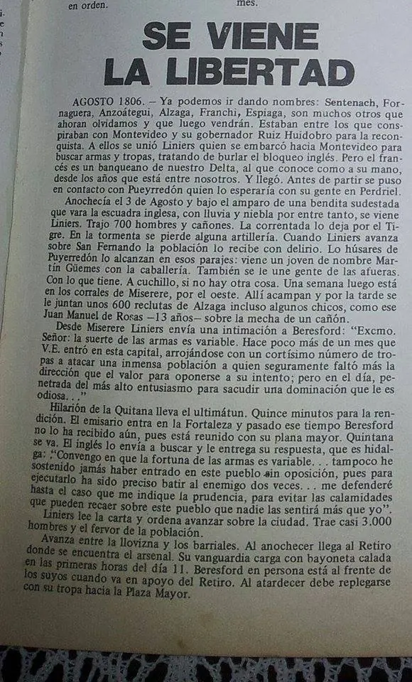 ¡Buenos aires invadida! Junio -1806