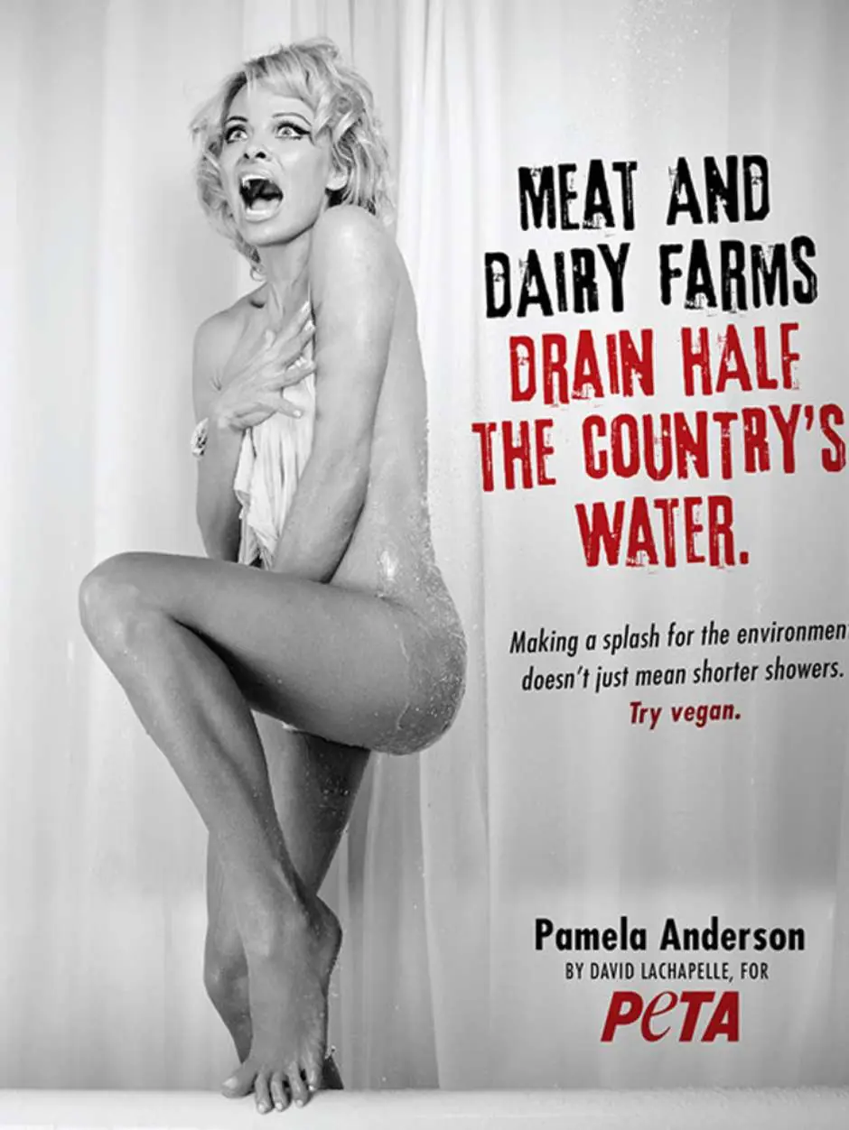 Pamela Anderson se desnudó por el veganismo
