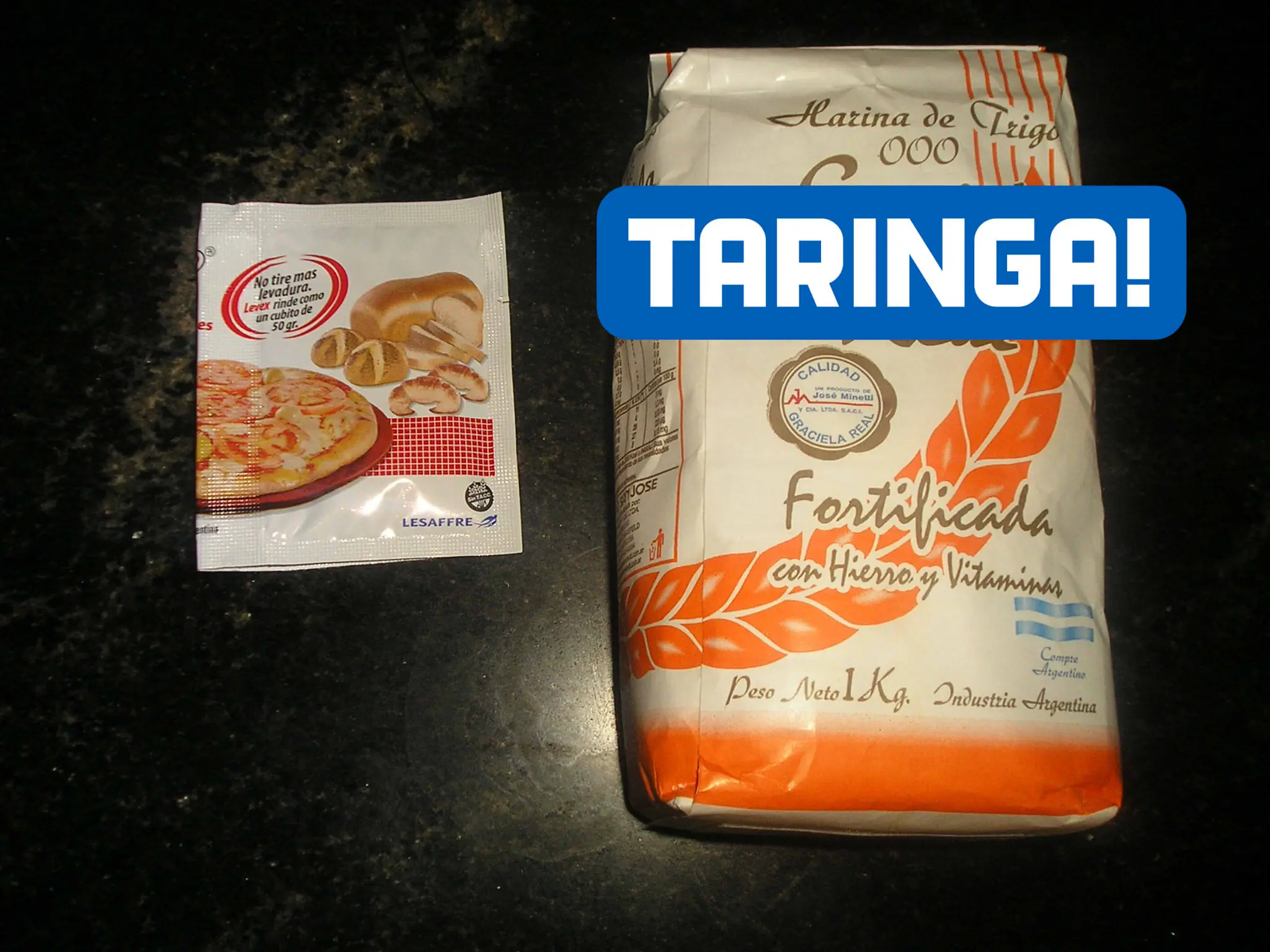 Pizza rectangular con mozzarella [foto receta]
