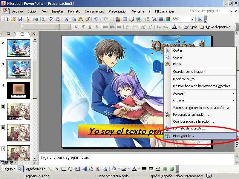 Como crear una novela visual en Power Point