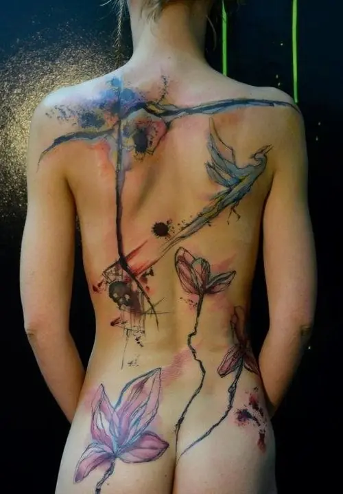 tatuajes acuarela