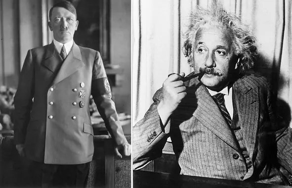 Einstein y Hitler, el héroe y el villano de la historia