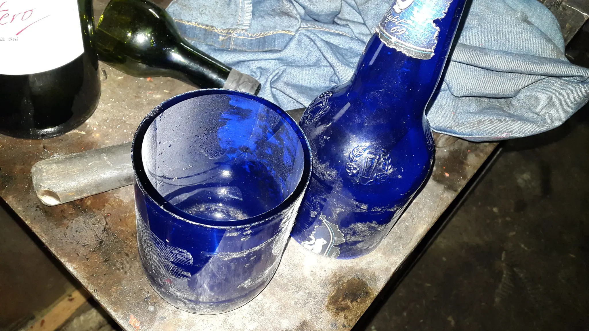 cortar botellas de vidrio