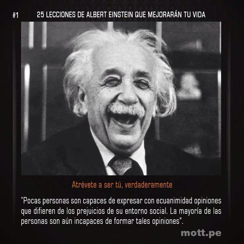 25 lecciones de Albert Einstein