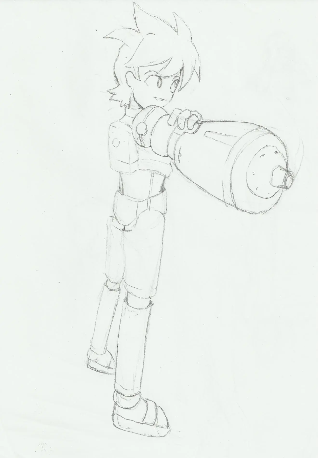 Dibujo Mega Man en photoshop