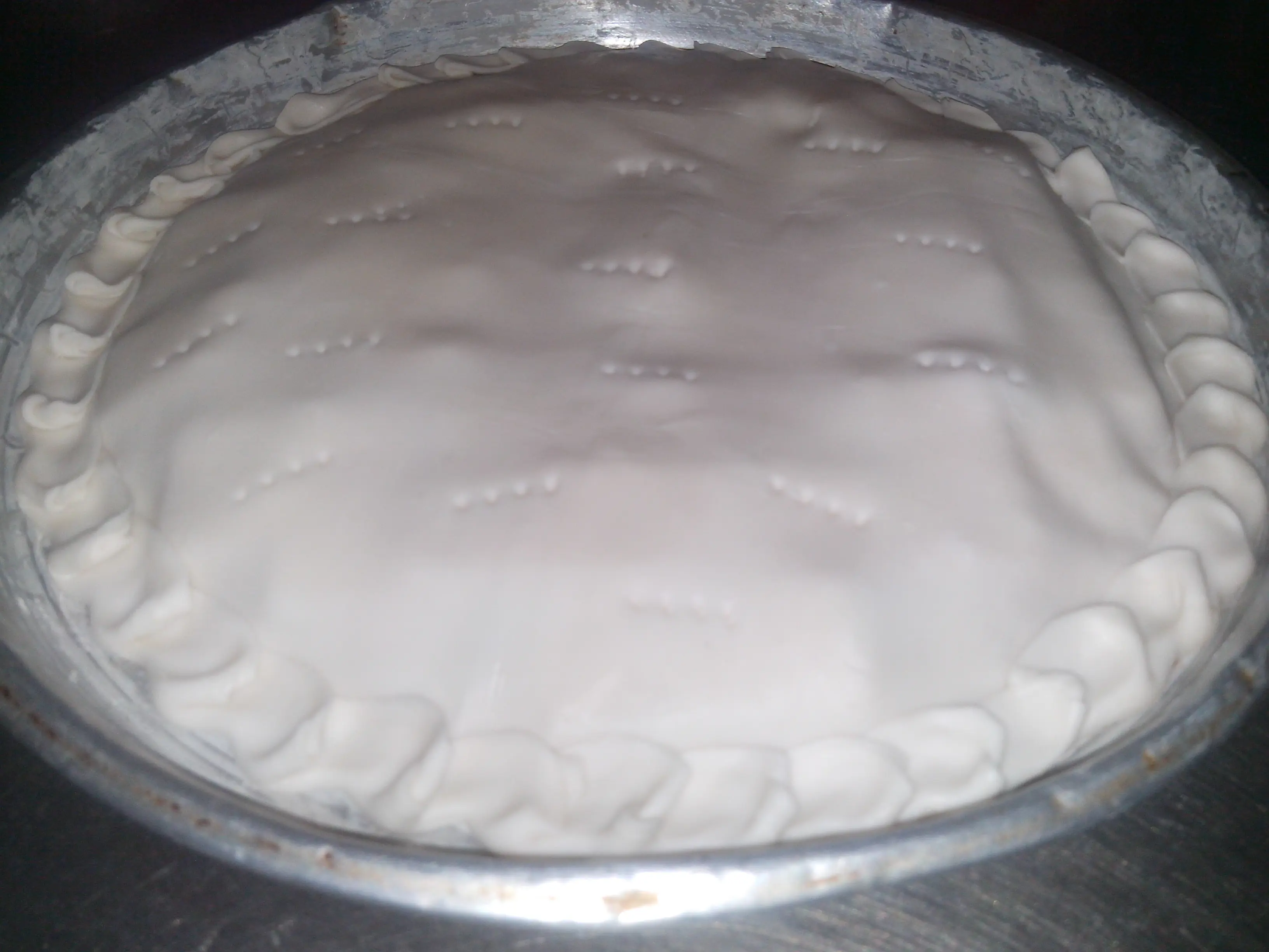 Invento propio: Tarta-Pizza calabresa de jamón y queso