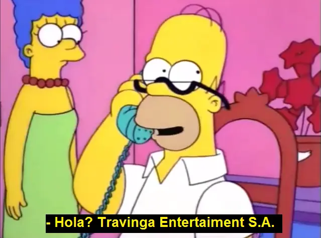 Travinga, la pagina porno de Homero [Apto]