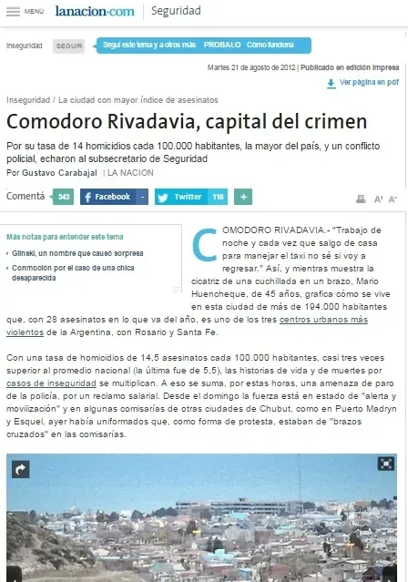 Razones para NO vivir en Comodoro Rivadavia