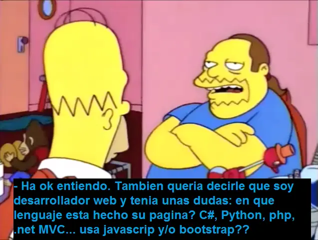 Travinga, la pagina porno de Homero [Apto]