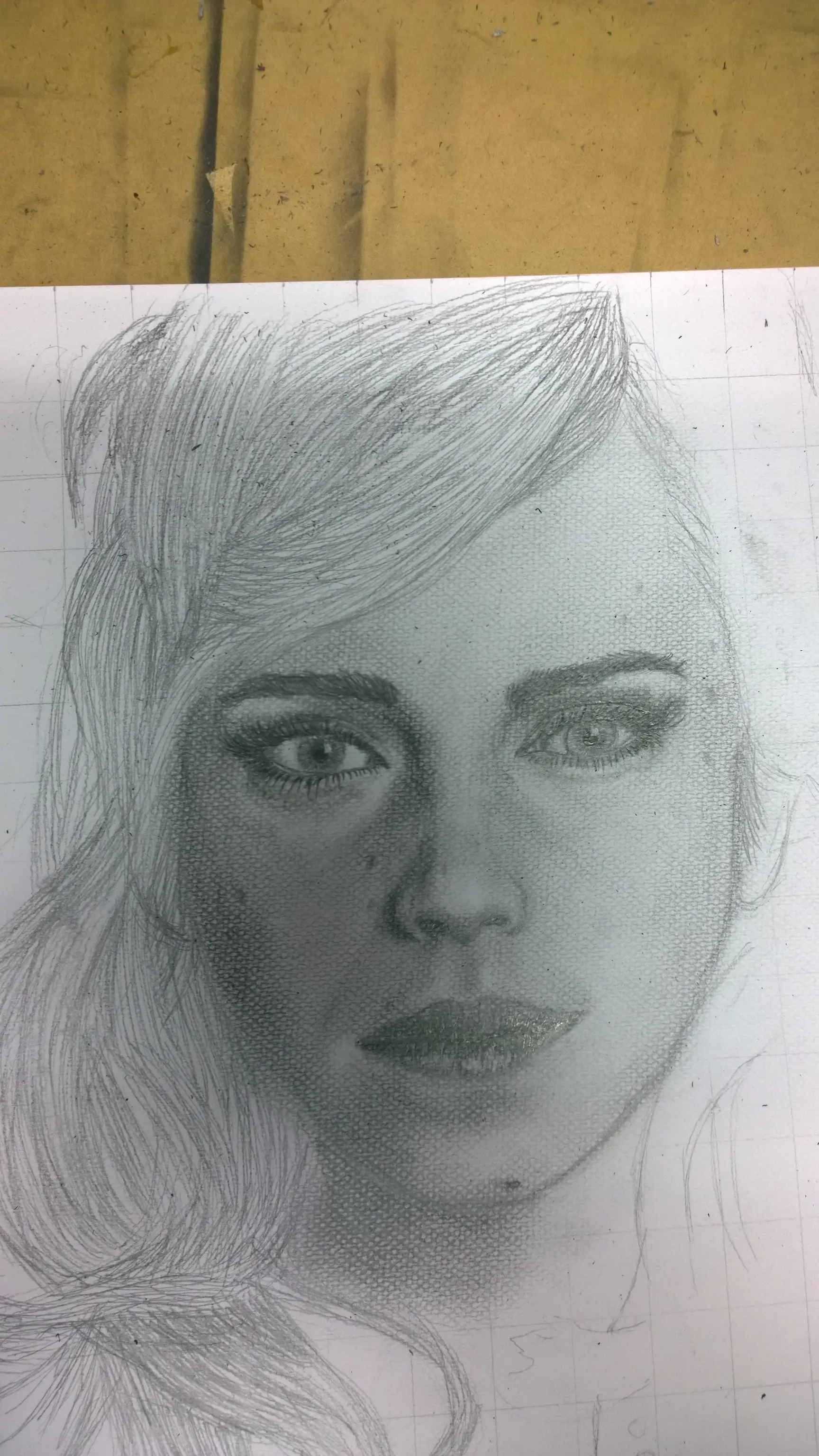 Retrato a lapiz de Emma Watson