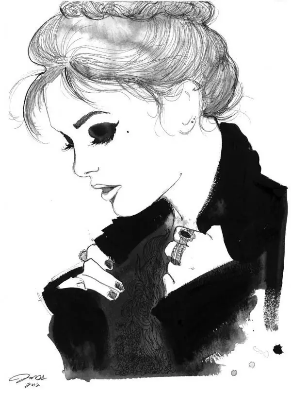 Fashion ILustration Black and White