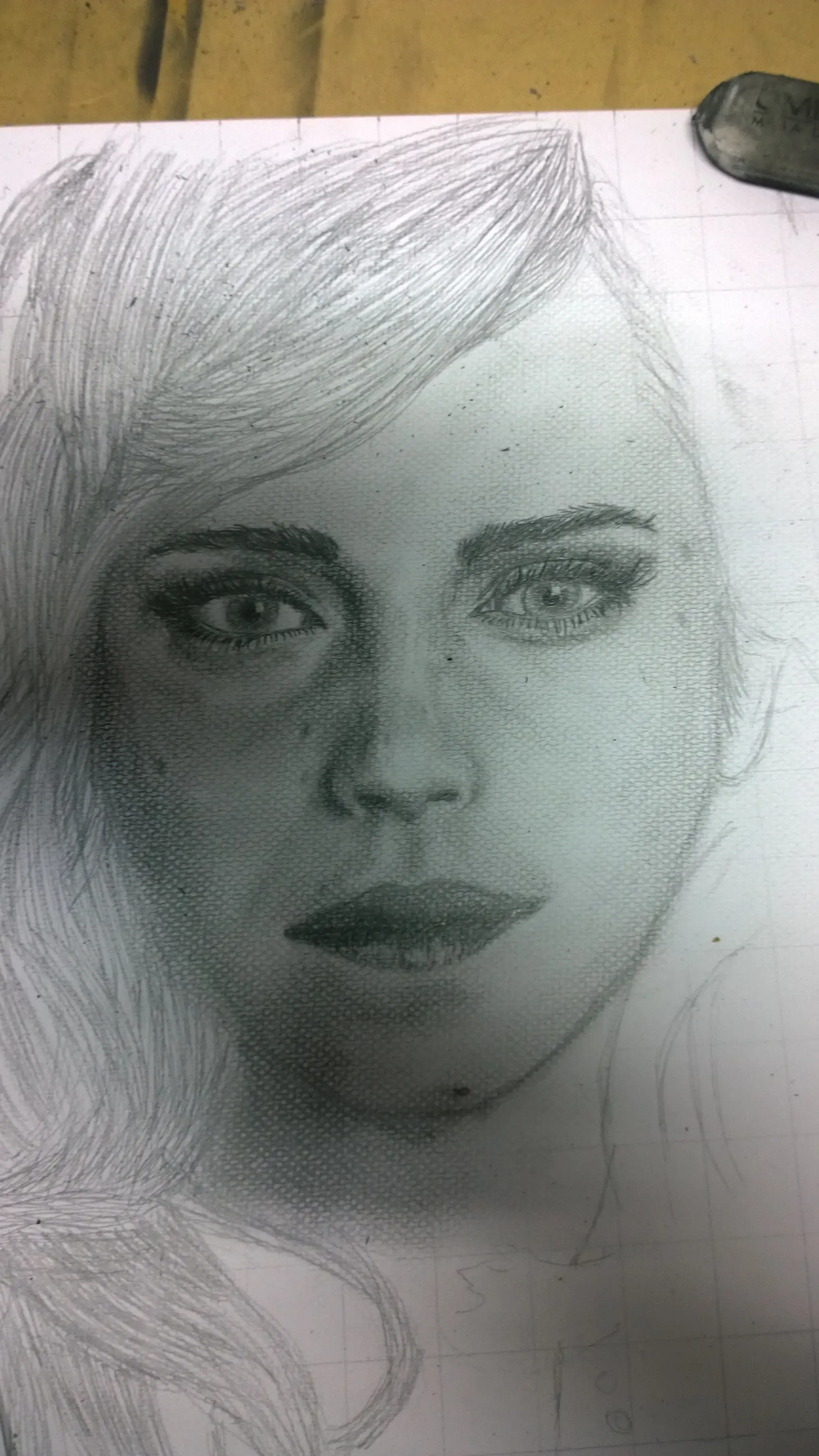 Retrato a lapiz de Emma Watson