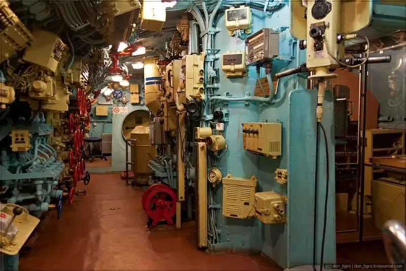Museo dentro de un submarino ruso