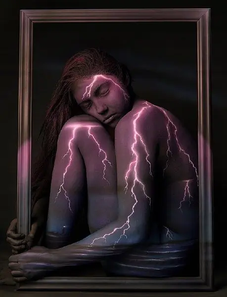 Body painting artístico impresionante (apto)