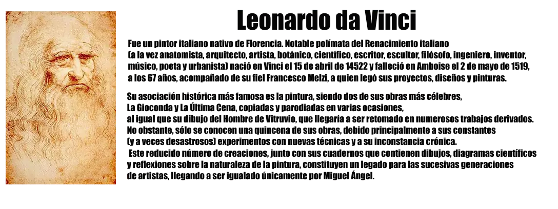 Da Vinci y sus invenciones