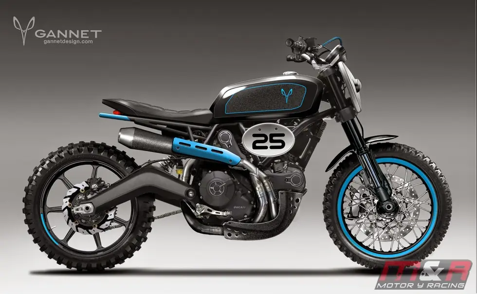 Renders de la Ducati Scrambler de Gannet Design
