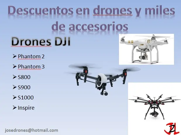 Descuentos en drones y accesorios