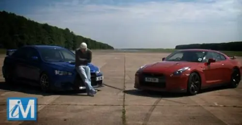 Mitsubishi Lancer EVO X FQ400 vs Nissan GTR