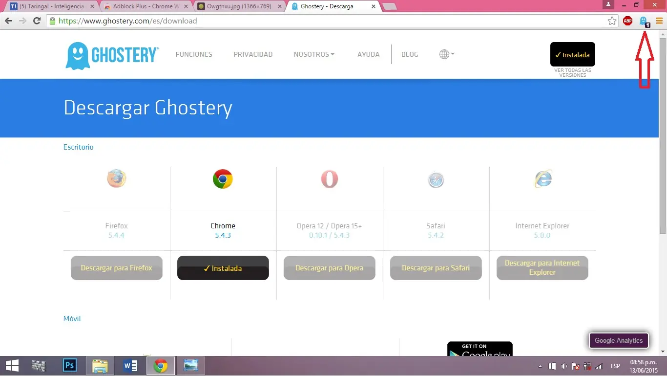 ghostery chrome